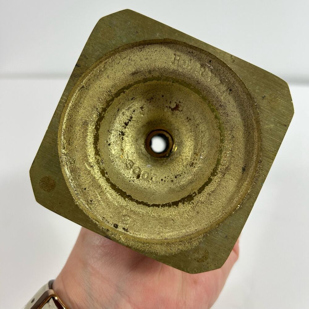 Harvin Brass Candlestick Holder 9” Vintage MCM Decor - Picture 5 of 6